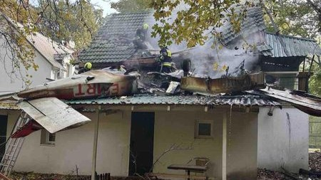 Легкомоторный самолет разбился в городе Вадул-луй-Водэ